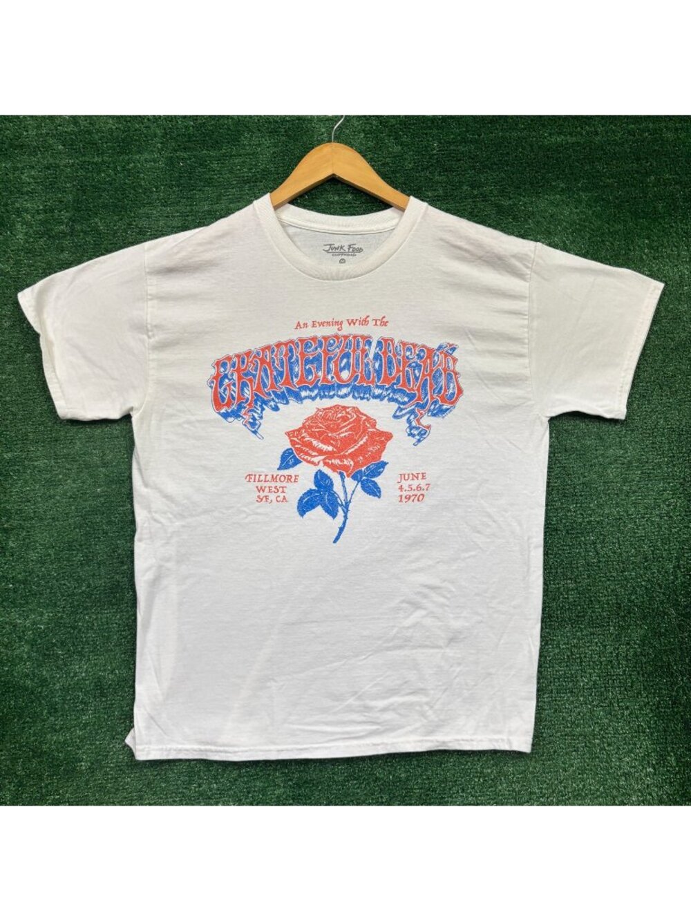 An Evening With Grateful Dead 1970 Rock Band T-Shirt Size Medium